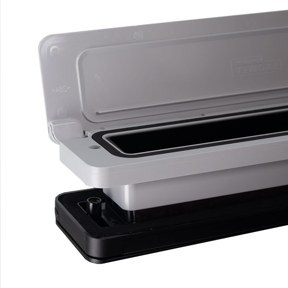 Homebox brievenbus zwart RAL 9005 / grijs RAL 7047 – productfoto