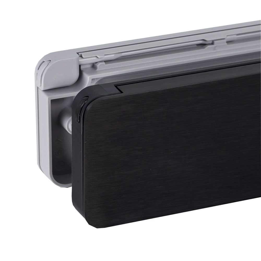Homebox brievenbus zwart RAL 9005 / grijs RAL 7047 – maatvoering