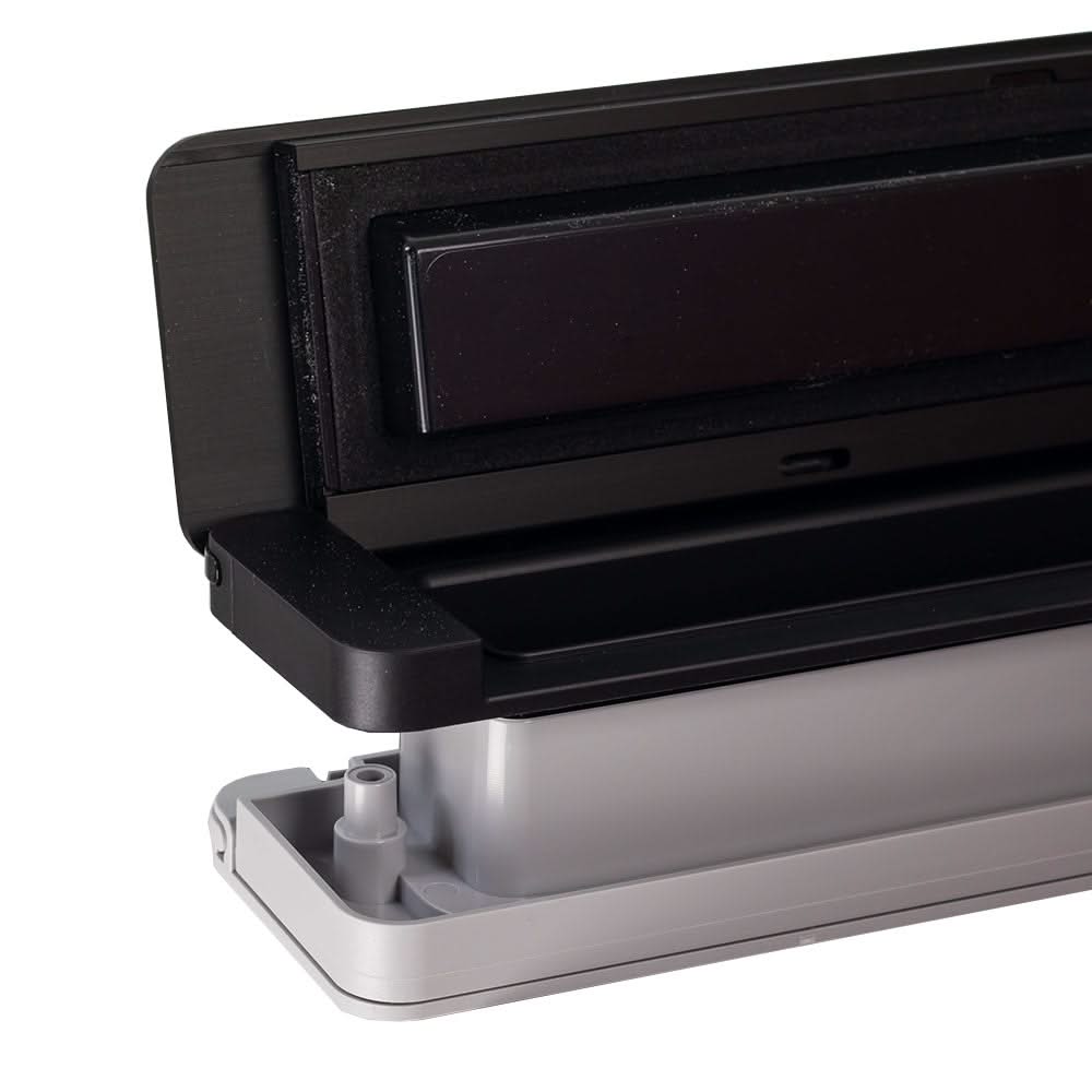 Homebox brievenbus zwart RAL 9005 / grijs RAL 7047 – productdetail