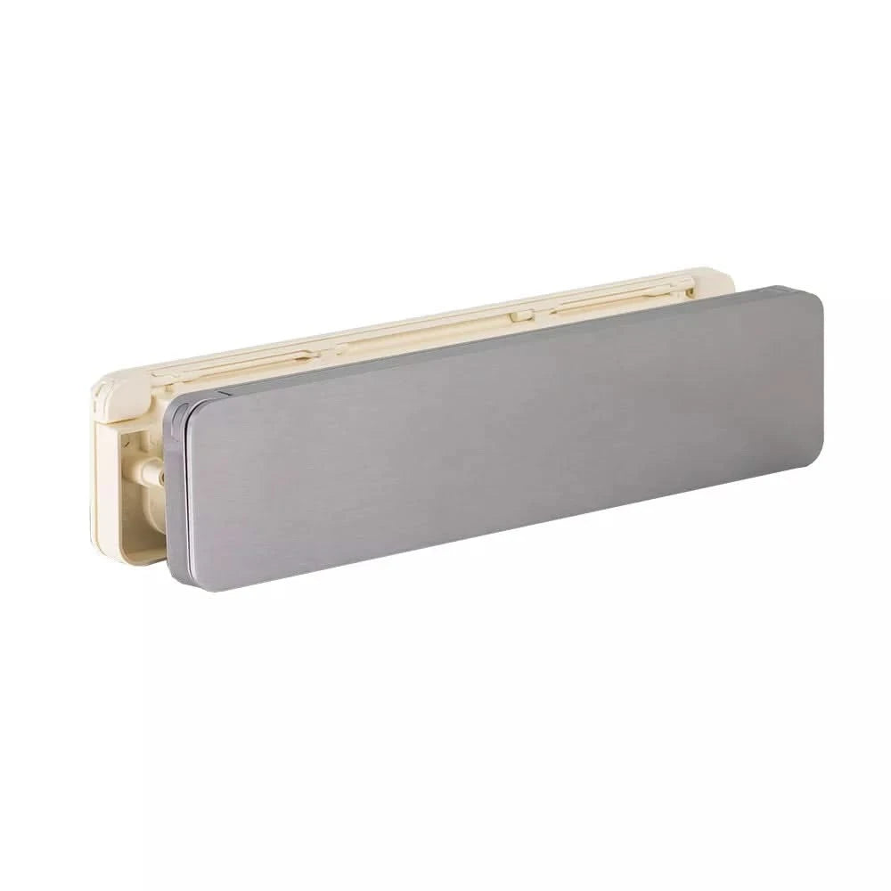 Homebox brievenbus aluinox / crèmewit RAL 9001 – vooraanzicht