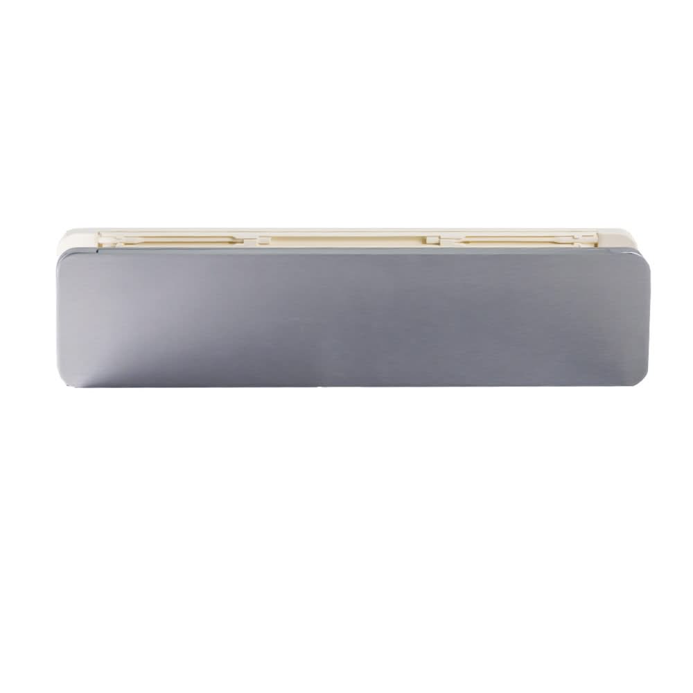 Homebox brievenbus aluinox / crèmewit RAL 9001 – kierdichting detail