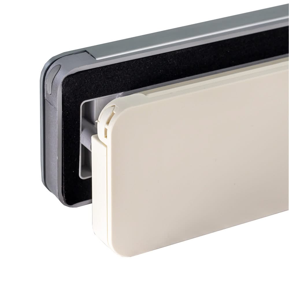 Homebox brievenbus aluinox / crèmewit RAL 9001 – koker en schacht