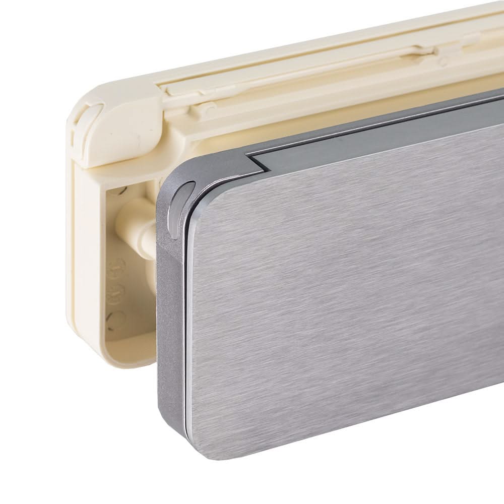 Homebox brievenbus aluinox / crèmewit RAL 9001 – maatvoering