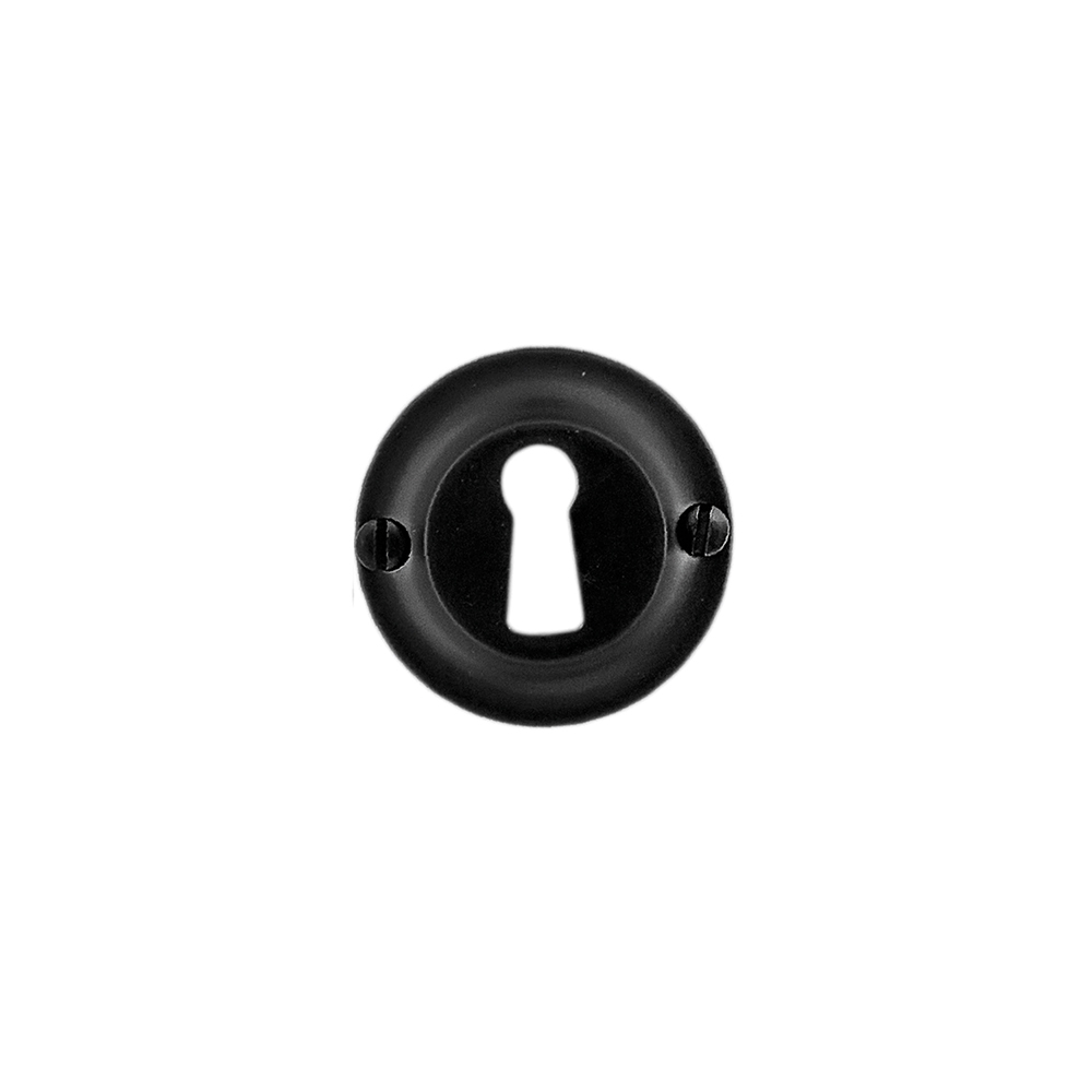 HDD Pro sleutelrozet rond zwart vooraanzicht