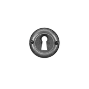 HDD Pro sleutelrozet old silver Ø43 mm – vooraanzicht