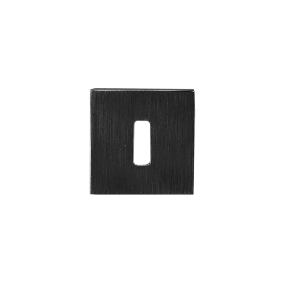HDD Pro Sleutelplaatje Square 53 mm Gunmetal gunmetal sleutelrozet vooraanzicht