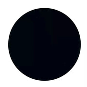 HDD Pro blind rozet rond zwart – vooraanzicht