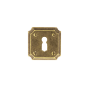 HDD Pro sleutelplaatje Square Retro 50 mm Old Yellow vooraanzicht