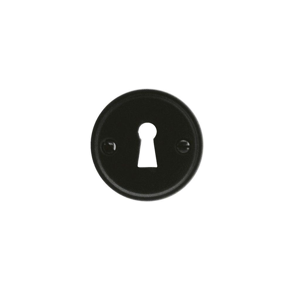 HDD Pro sleutelrozet rond zwart vooraanzicht