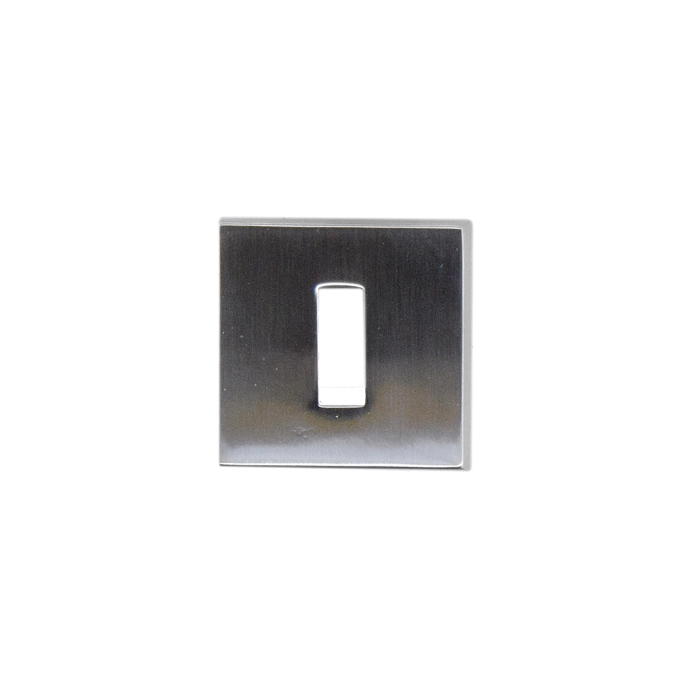 HDD Pro Sleutelplaatje Square 48 mm Inox Look inox-look sleutelrozet vooraanzicht