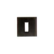 HDD Pro Sleutelplaatje Square 48 mm Gunmetal gunmetal sleutelrozet vooraanzicht