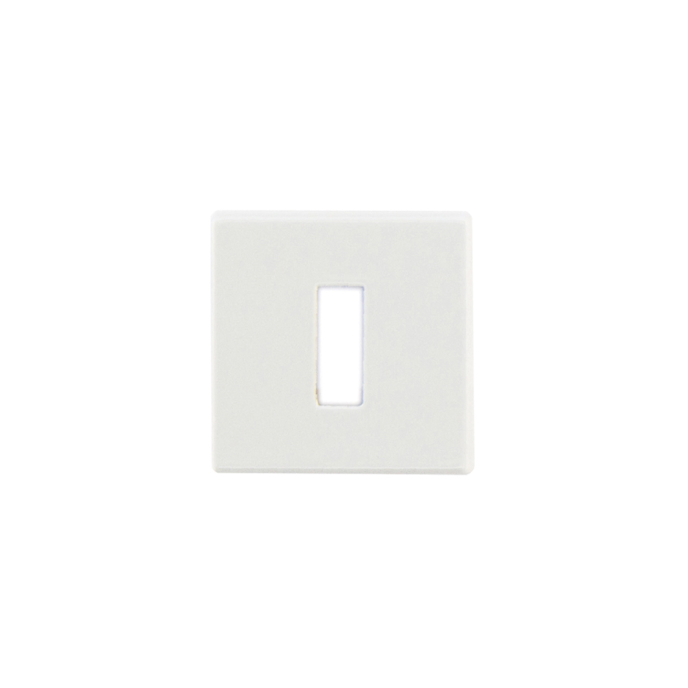 HDD Pro Sleutelplaatje Square 48 mm Wit wit sleutelrozet vooraanzicht