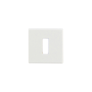 HDD Pro Sleutelplaatje Square 48 mm Wit wit sleutelrozet vooraanzicht