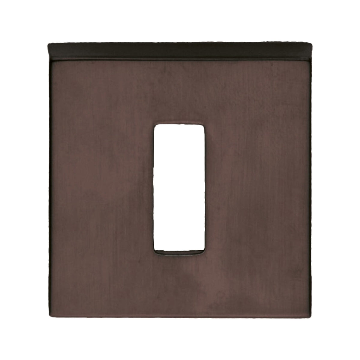 HDD Pro sleutelplaatje Square 48 mm mat brons – vooraanzicht