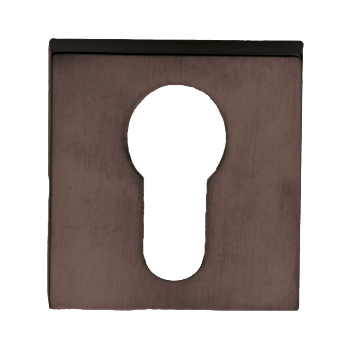 HDD Pro cilinderplaatje Square 48 mm mat brons – vooraanzicht