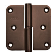 HDD paumelle 80x80x2,5 mm mat brons – vooraanzicht