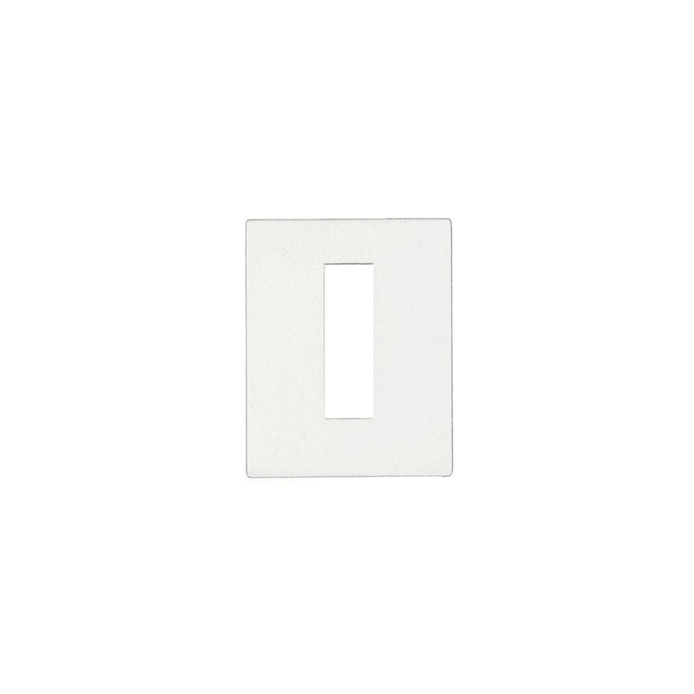 HDD Pro Sleutelplaatje Square 35x45 mm Wit Structuur wit structuur sleutelrozet vooraanzicht