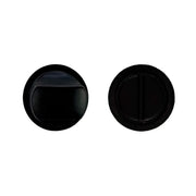 HDD Pro WC-garnituur Rond Minimal mat zwart – vooraanzicht