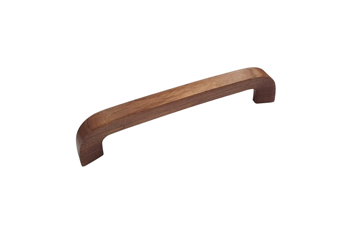 Staalimex handgreep Gotenburg 176 mm walnoot vooraanzicht