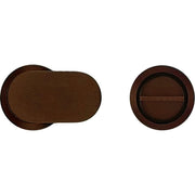 HDD Pro WC-garnituur Built Minimal mat brons – vooraanzicht