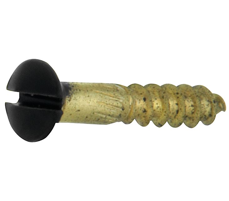 Artitec Mi Satori houtschroef 3,0 x 16 mm in mat zwart, set van 4, vooraanzicht