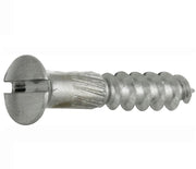 Artitec houtschroef 4,0 x 25 mm in mat chroom, set van 4, vooraanzicht
