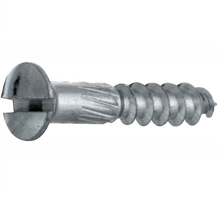 Artitec houtschroef 3,5 x 25 mm in glans chroom, set van 4, vooraanzicht