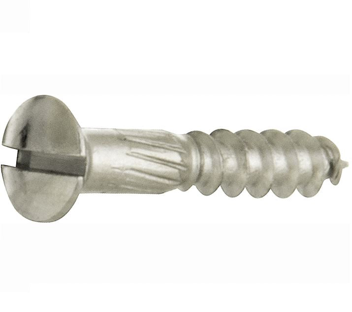 Artitec Mi Satori houtschroef 4,0 x 20 mm in glans nikkel, set van 4, vooraanzicht