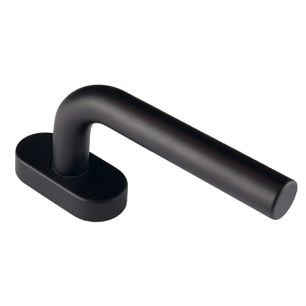 HDD Pro raamkruk L Shape 19 mm Zwart vooraanzicht