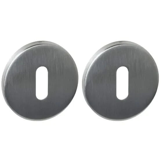 Intersteel Q sleutelrozet verdekt RVS PVD ø52 mm vooraanzicht