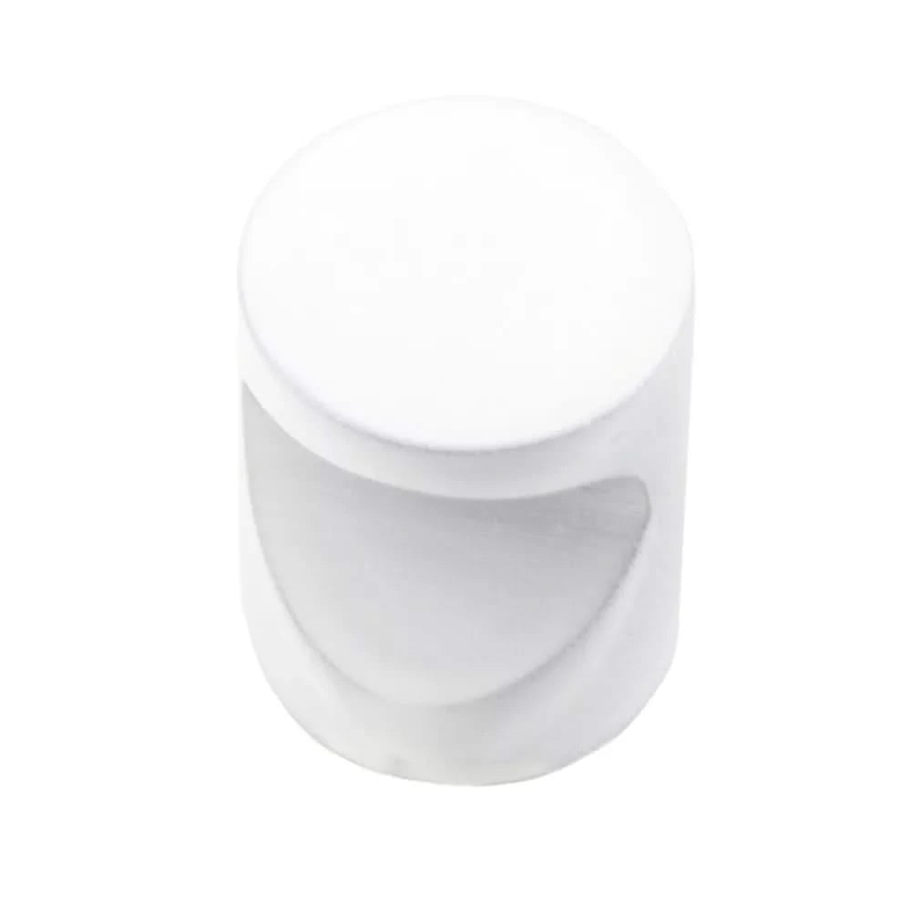 HHD Pro meubelknop D20mm wit structuur - vooraanzicht