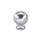 HDD Pro Meubelknop Bol 725 18mm Inox Look – vooraanzicht