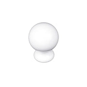HDD Pro Meubelknop Bol 725 18mm Wit – vooraanzicht