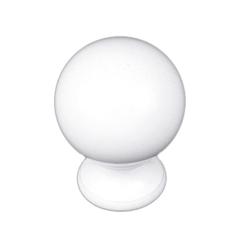 HDD Pro meubelknop Bol 725 Ø26 mm wit - vooraanzicht