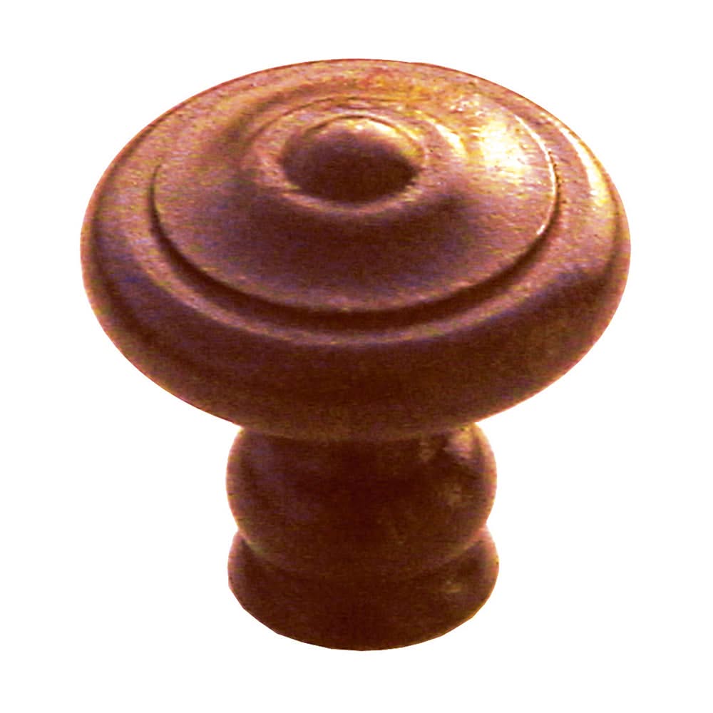 HDD Pro meubelknop Top Rond roest vooraanzicht