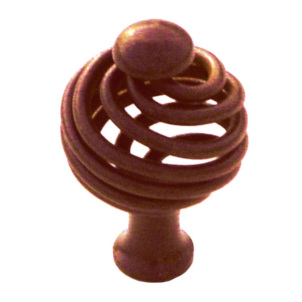 HDD Pro meubelknop Spiralus rond roest vooraanzicht