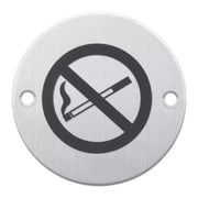 HDD Pro pictogram rookverbod rond inox