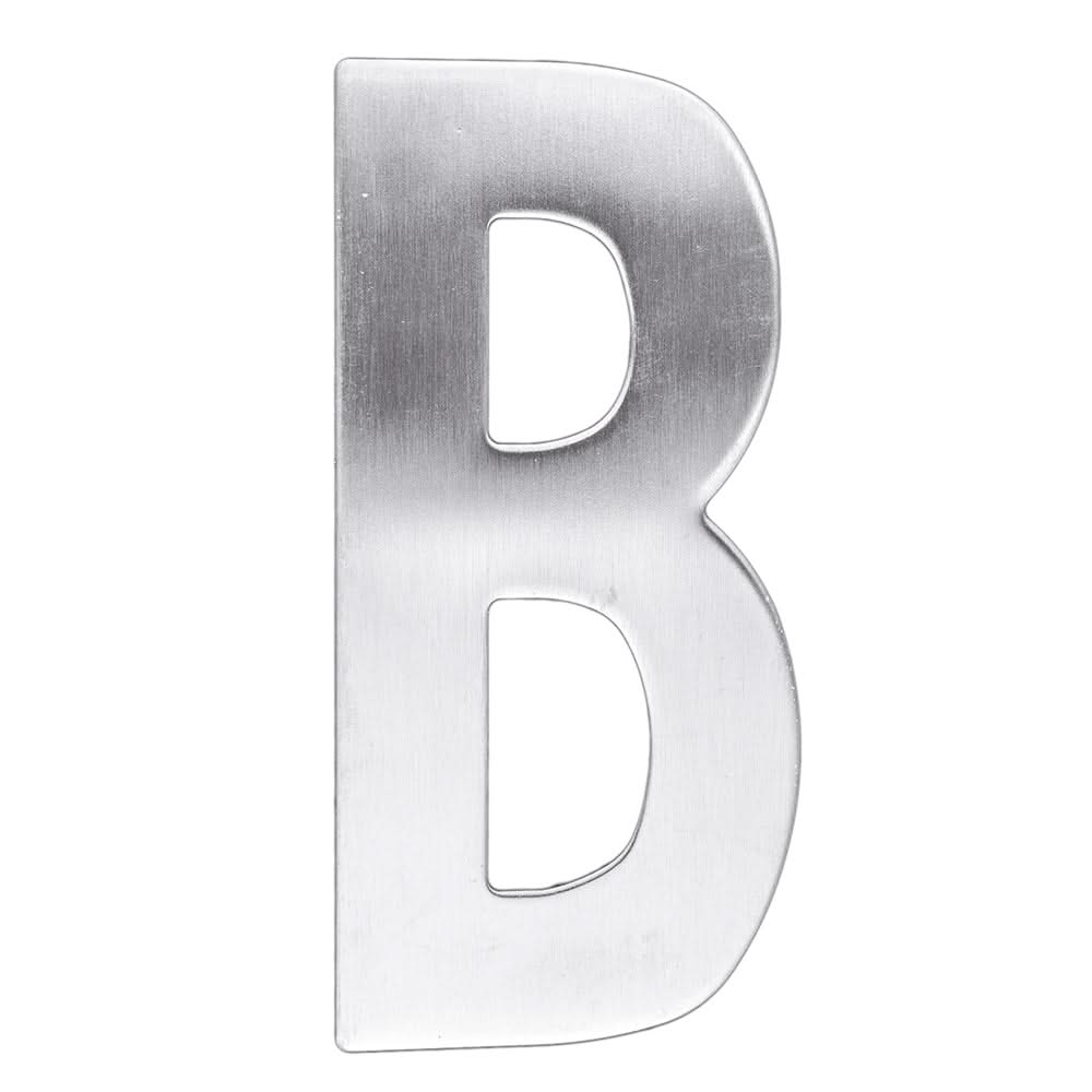 HDD Pro Huisletter Plat B Inox Plus – vooraanzicht