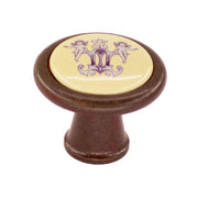 HDD Pro meubelknop Decor 30mm Roest roest vooraanzicht