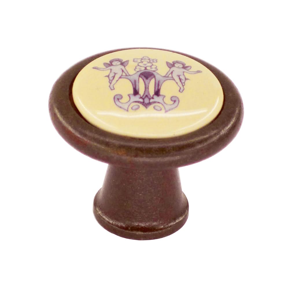HDD Pro meubelknop Decor 30mm Roest roest vooraanzicht