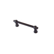 HHD Pro meubelgreep Petra 96 mm gunmetal — vooraanzicht