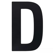 HDD Pro Huisletter Plat D Zwart Structuur UV – vooraanzicht