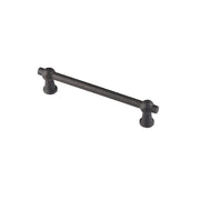 HHD Pro meubelgreep Petra 128 mm zwart mat — vooraanzicht