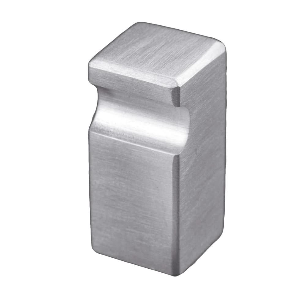 HDD Pro meubelknop Cubica Top 12 mm inox, vooraanzicht