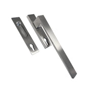 HDD Pro hefboomsysteem Cosmic inox look met inkapschelp cilinder vooraanzicht
