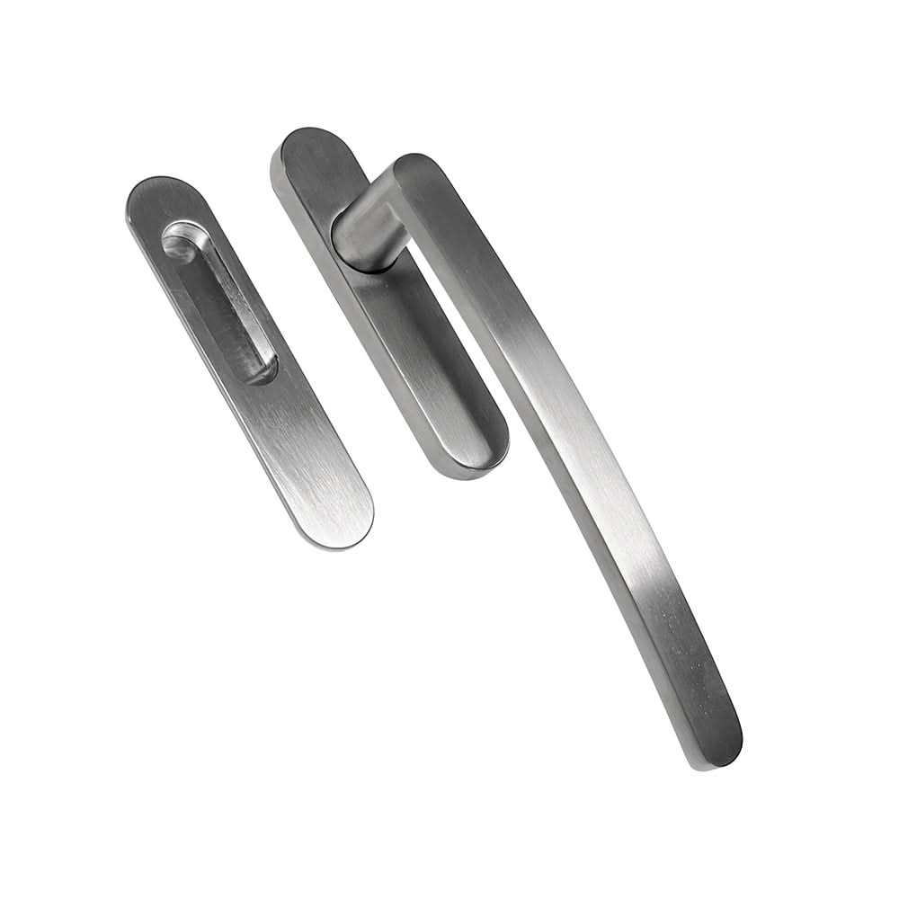HDD Pro hefboomsysteem Oval C Shape inox look met inkapschelp vooraanzicht