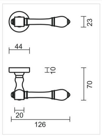 HDD Pro deurkruk Aldagonda inox look – detail