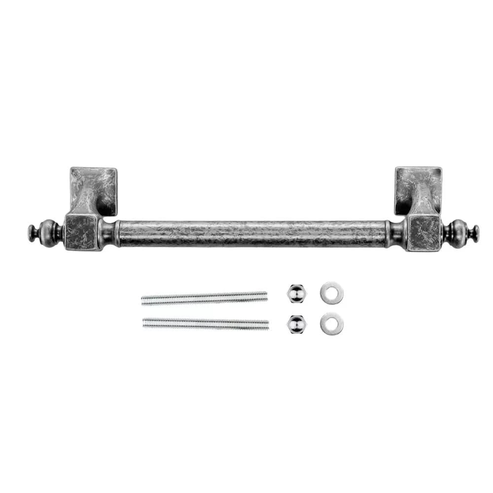 HDD Pro voordeurgreep trekker 40 old silver vooraanzicht