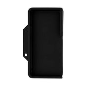 HDD Pro schuifdeurkom Carré massief afgerond 40mm zwart – vooraanzicht