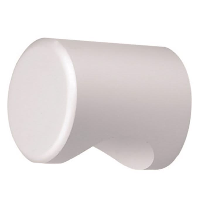 Hermeta cilinderknop mat naturel 20x23 mm vooraanzicht